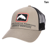 Simms Trout Icon Trucker Hat Tan